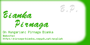 bianka pirnaga business card